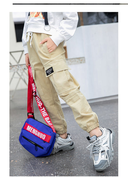 Elastic Waist Teens Cargo Pants