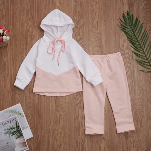 Patchwork Tracksuit Hooded Outfits