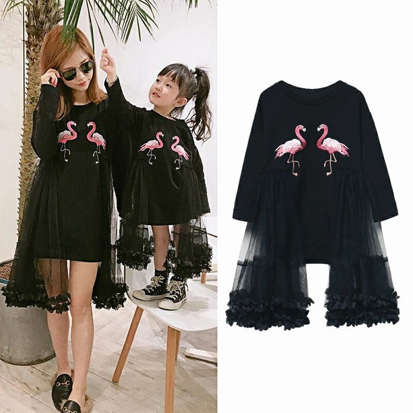 Spring Winter mother daughter dress