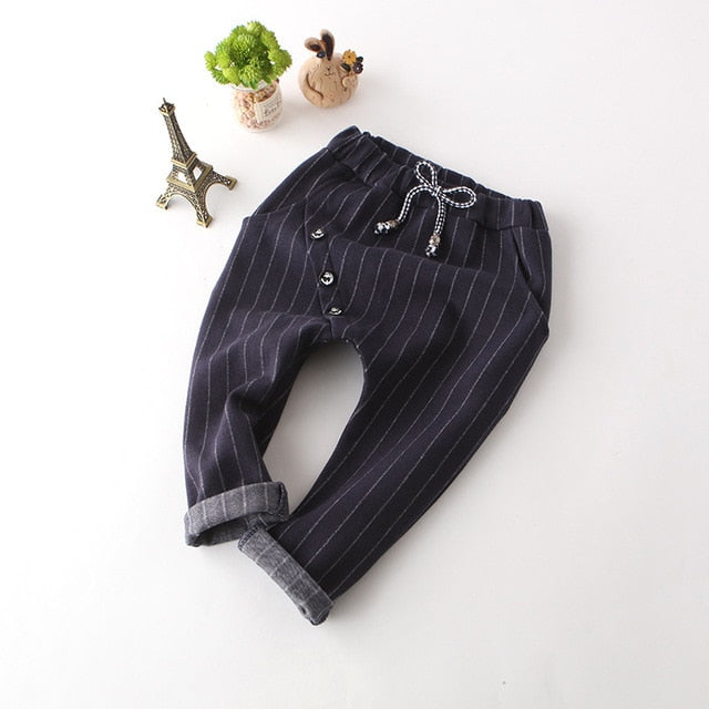 Stripes three buttons  harem pants