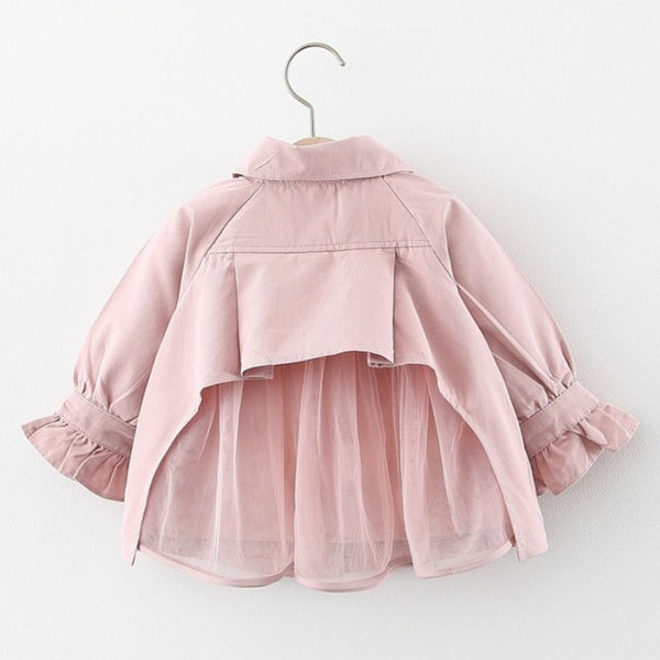 Long Sleeve Patchwork Mesh Jacket