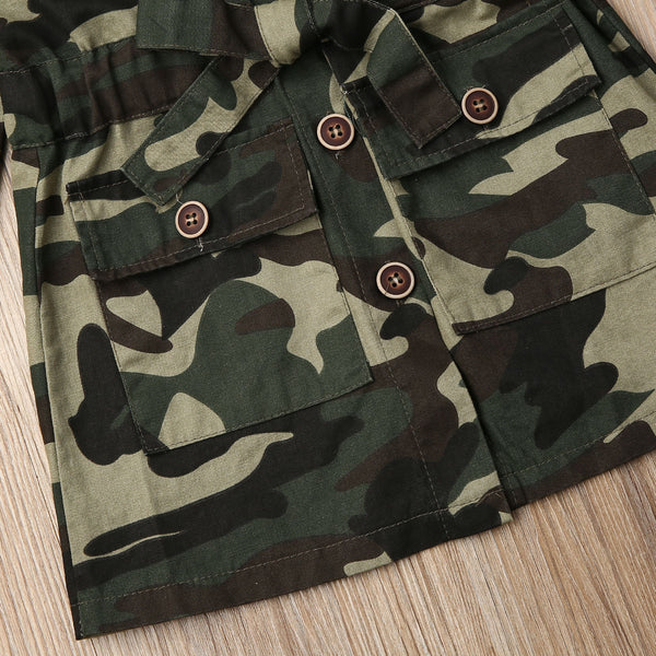 Casual Camouflage Print Jacket