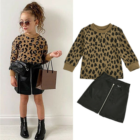 Leopard Print Pullover Tops