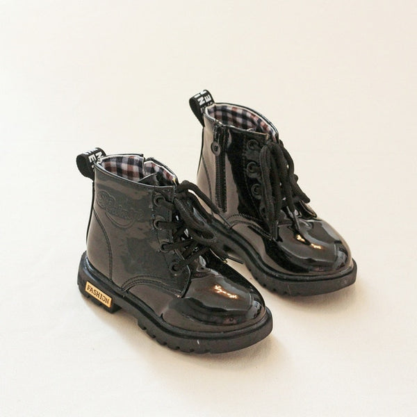 PU Leather Waterproof leather boots