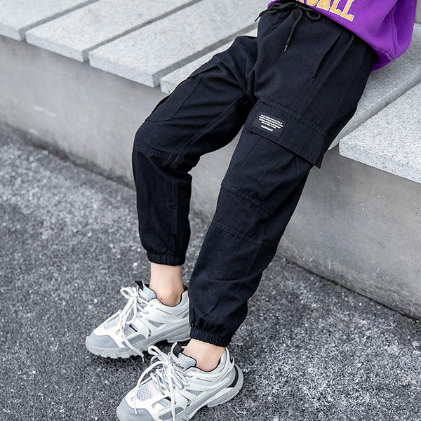 Elastic Waist Teens Cargo Pants