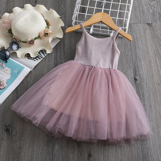 Lace And Flower Design Baby Girls Dress