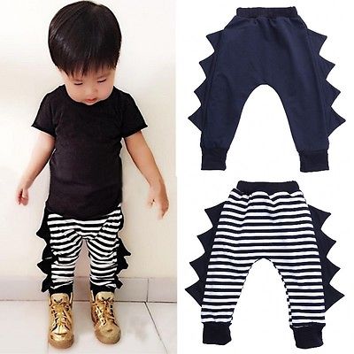 Dinosaur Striped Toddle Pant