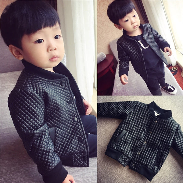 Quilted Black Leather Jacket